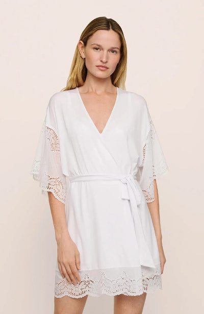 Sheer Lingerie Eberjey Loungewear White / XS Beatrix Robe