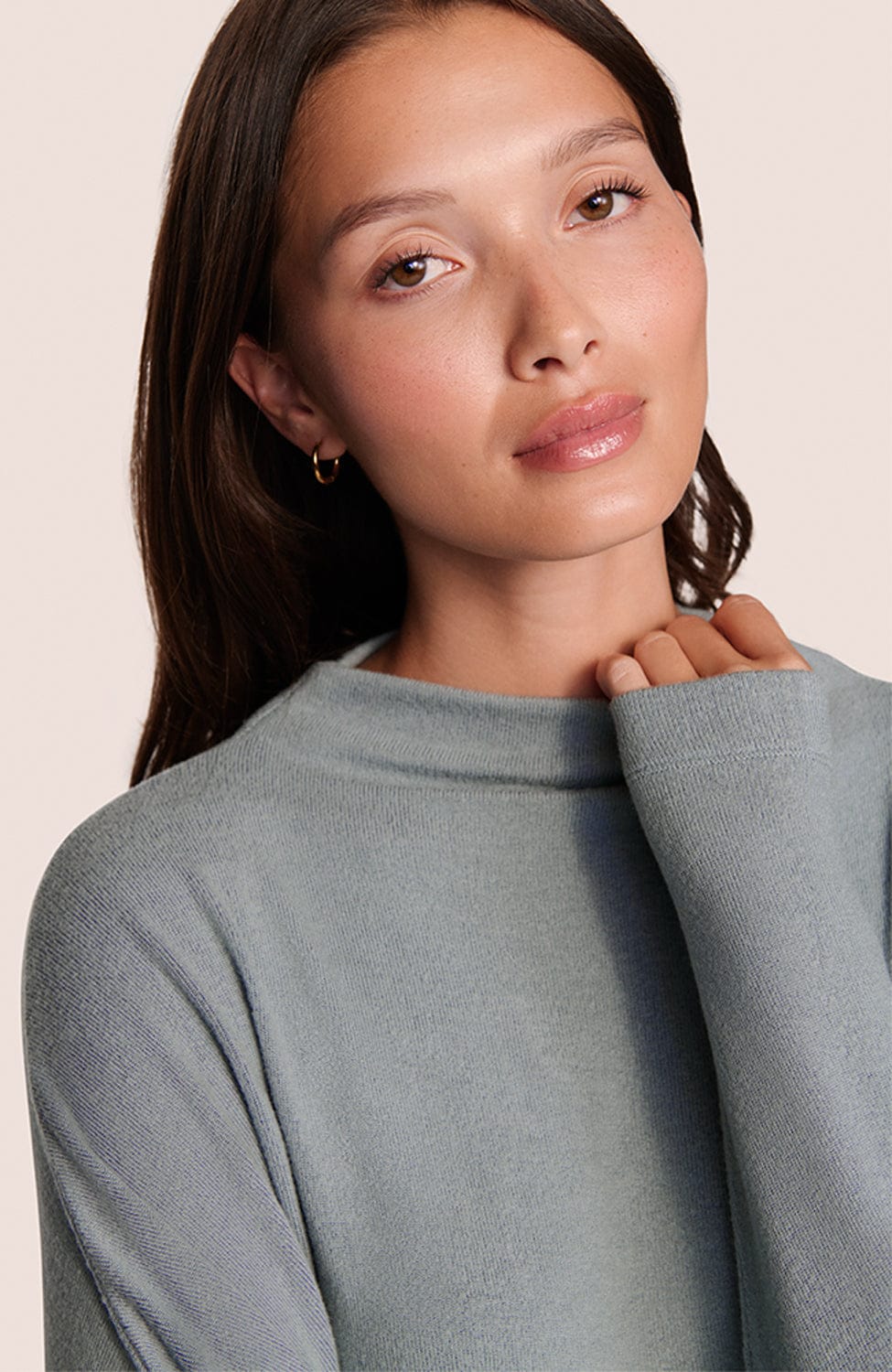 Sheer Lingerie Eberjey Loungewear Cozy Time Mockneck Pullover Set