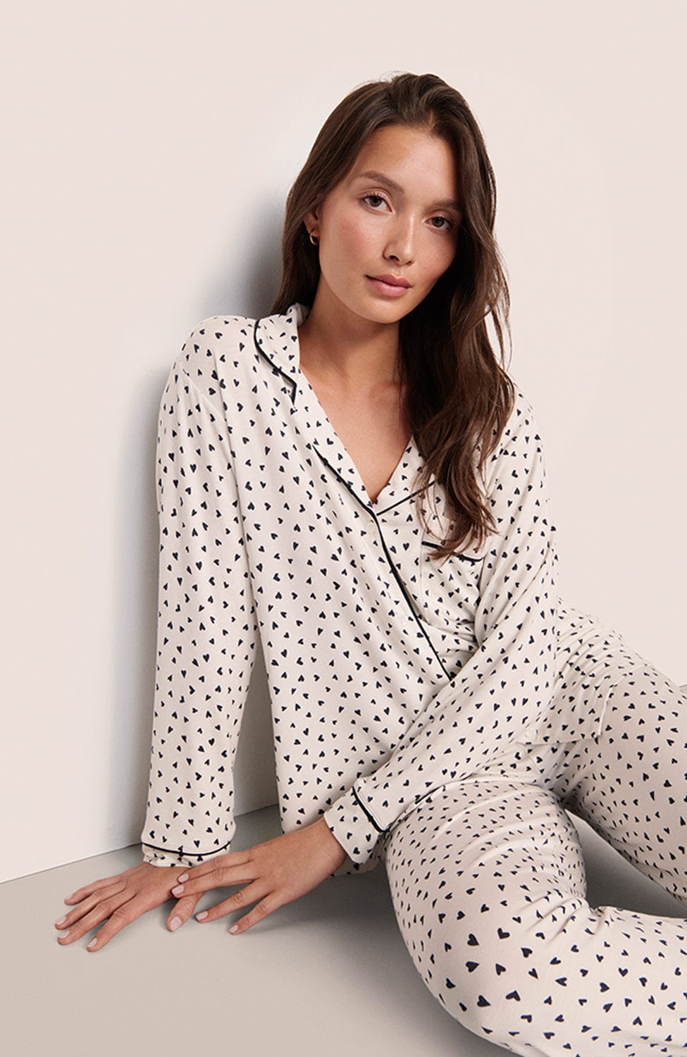 Sheer Lingerie Eberjey Loungewear Gisele Long Pyjama Set