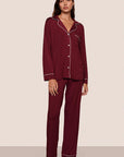Sheer Lingerie Eberjey Loungewear Bordeaux Ivory / XXS Gisele Long Pyjama Set