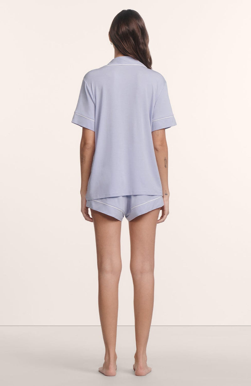 Gisele Relaxed Short Pajama Set-Loungewear-Eberjey-SHEER, SHEER, Luxury lingerie brand, Luxury lingerie Hong Kong, Designer lingerie HK, Designer lingerie online, International luxury lingerie, Luxury lingerie gift ideas, buy lingerie online, Designer lingerie global delivery, Luxury lingerie shipping to Australia, Luxury lingerie shipping to Singapore
