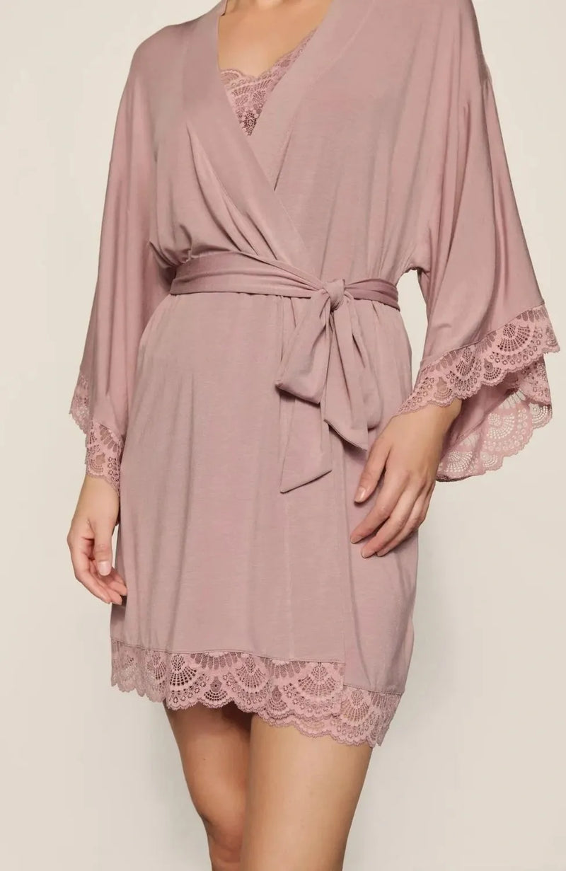 Sheer Lingerie Eberjey Loungewear Mariana Short Robe