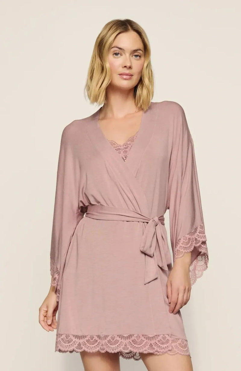 Sheer Lingerie Eberjey Loungewear Mariana Short Robe