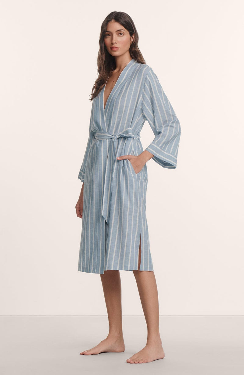 Nautico Robe-Loungewear-Eberjey-SHEER, SHEER, Luxury lingerie brand, Luxury lingerie Hong Kong, Designer lingerie HK, Designer lingerie online, International luxury lingerie, Luxury lingerie gift ideas, buy lingerie online, Designer lingerie global delivery, Luxury lingerie shipping to Australia, Luxury lingerie shipping to Singapore