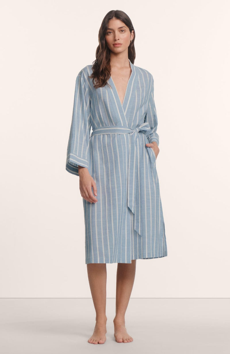 Nautico Robe-Loungewear-Eberjey-SHEER, SHEER, Luxury lingerie brand, Luxury lingerie Hong Kong, Designer lingerie HK, Designer lingerie online, International luxury lingerie, Luxury lingerie gift ideas, buy lingerie online, Designer lingerie global delivery, Luxury lingerie shipping to Australia, Luxury lingerie shipping to Singapore
