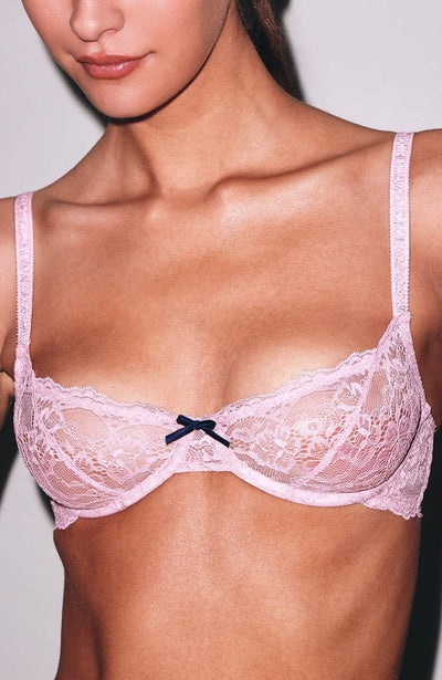 Bianca Lace Balconette Bra and Cheeky Set-Lingerie Sets-Fleur Du Mal-SHEER, SHEER, Luxury lingerie brand, Luxury lingerie Hong Kong, Designer lingerie HK, Designer lingerie online, International luxury lingerie, Luxury lingerie gift ideas, buy lingerie online, Designer lingerie global delivery, Luxury lingerie shipping to Australia, Luxury lingerie shipping to Singapore