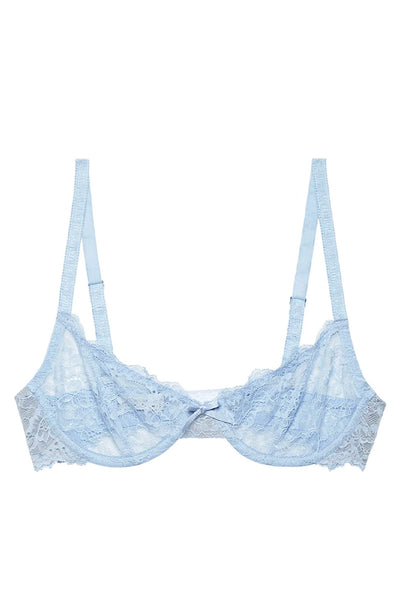 Sheer Lingerie Fleur Du Mal Bras Forget Me Not / 32B Bianca Lace Balconette Bra
