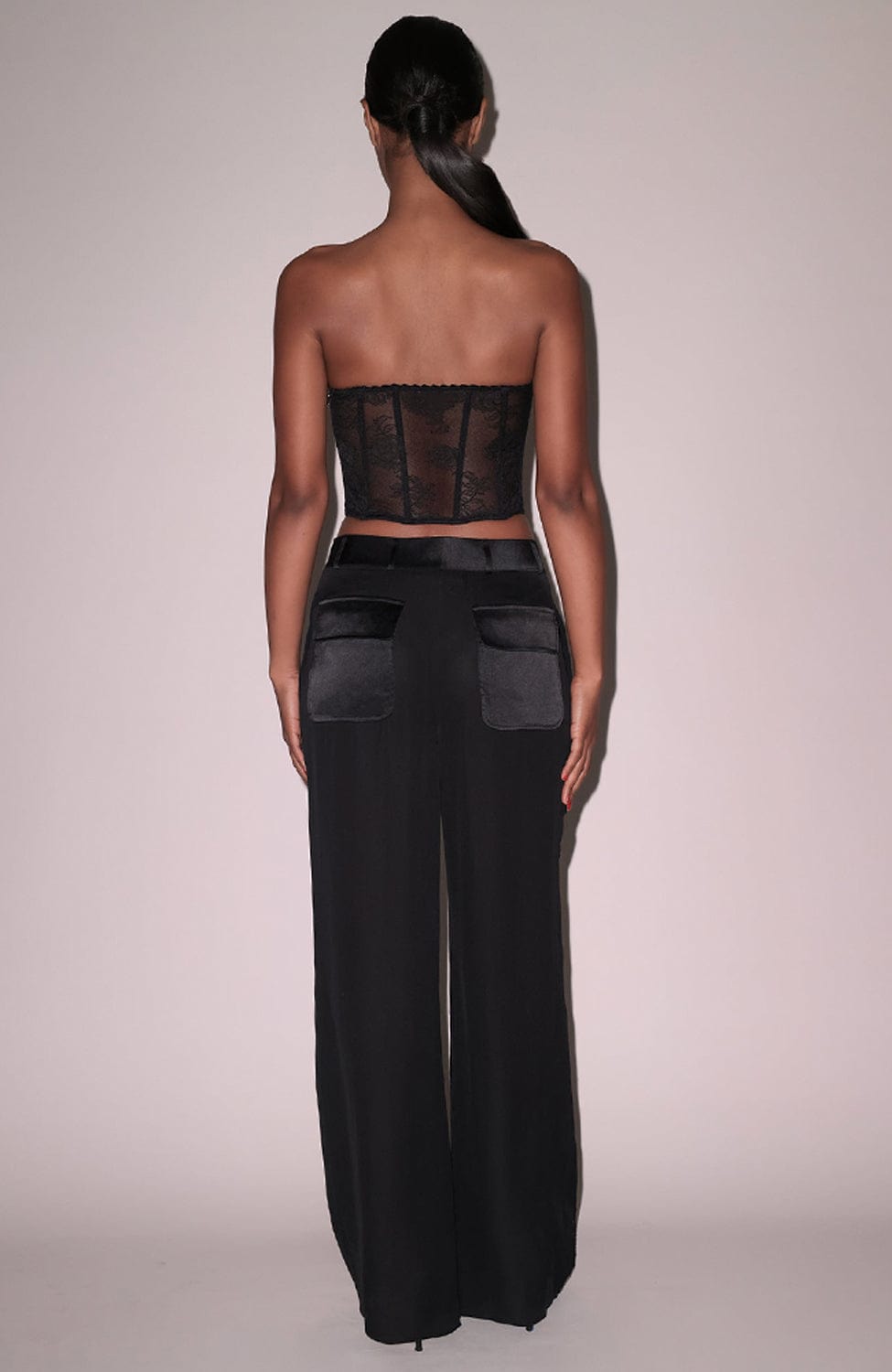 Sheer Lingerie Fleur du Mal Bras Bouquet Lace Corset Top