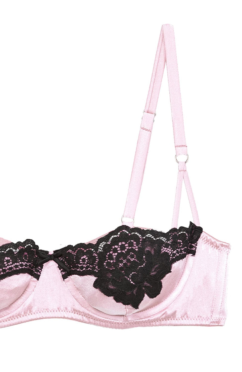 Eve Balconette Bra, Garter Belt and Cheeky Set-Lingerie Sets-Fleur du Mal-SHEER, SHEER, Luxury lingerie brand, Luxury lingerie Hong Kong, Designer lingerie HK, Designer lingerie online, International luxury lingerie, Luxury lingerie gift ideas, buy lingerie online, Designer lingerie global delivery, Luxury lingerie shipping to Australia, Luxury lingerie shipping to Singapore