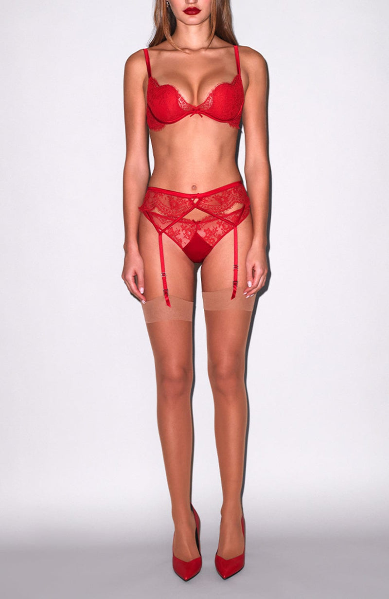 Frankie Lace Seduce U-Plunge Bra and Thong Set-Lingerie Sets-Fleur du Mal-SHEER, SHEER, Luxury lingerie brand, Luxury lingerie Hong Kong, Designer lingerie HK, Designer lingerie online, International luxury lingerie, Luxury lingerie gift ideas, buy lingerie online, Designer lingerie global delivery, Luxury lingerie shipping to Australia, Luxury lingerie shipping to Singapore