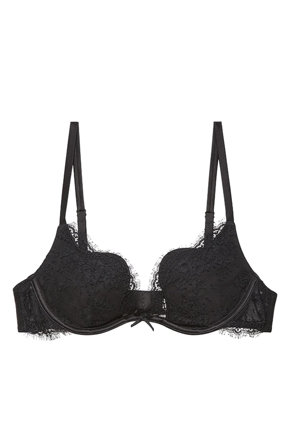 Sheer Lingerie Fleur Du Mal Bras Black / 32A Frankie Lace Seduce U-Plunge Bra