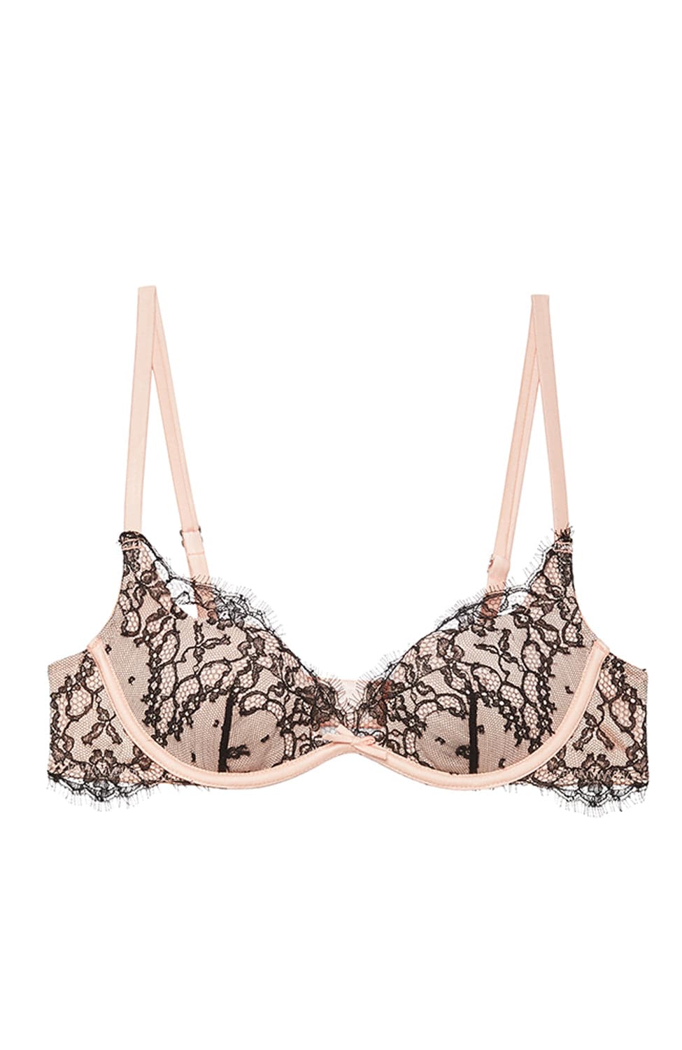 Sheer Lingerie Fleur du Mal Bras Bleached Apricot / 2402 / 34D Iris Lace Demi Bra