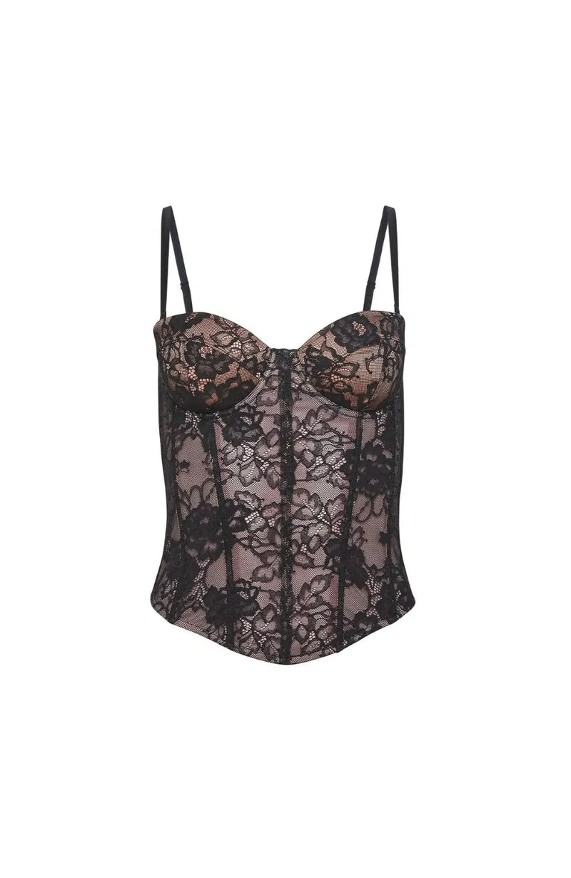 Sheer Lingerie Fleur Du Mal Bras Juliet Lace Bustier