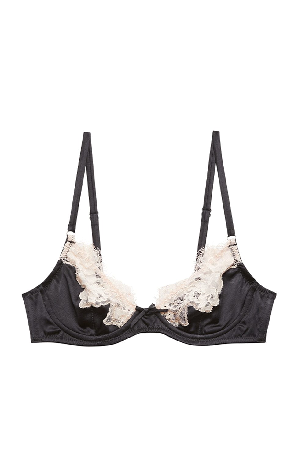 Sheer Lingerie Fleur du Mal Bras Black / 32A Juliet Lace Demi Bra