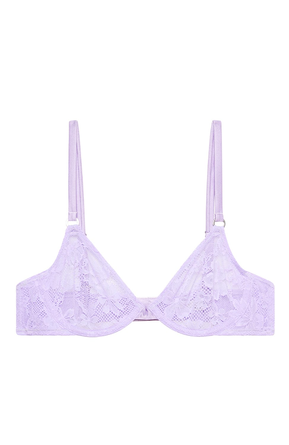 Sheer Lingerie Fleur du Mal Bras Light Lilac / 2501 / 30A Le Stretch Lace Demi Bra