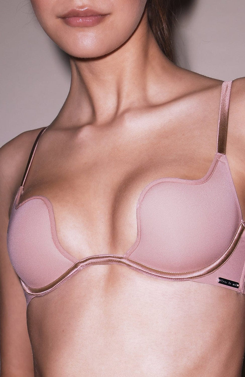 Le Stretch Micro U-Plunge Push Up Bra-Bras-Fleur du Mal-SHEER, SHEER, Luxury lingerie brand, Luxury lingerie Hong Kong, Designer lingerie HK, Designer lingerie online, International luxury lingerie, Luxury lingerie gift ideas, buy lingerie online, Designer lingerie global delivery, Luxury lingerie shipping to Australia, Luxury lingerie shipping to Singapore