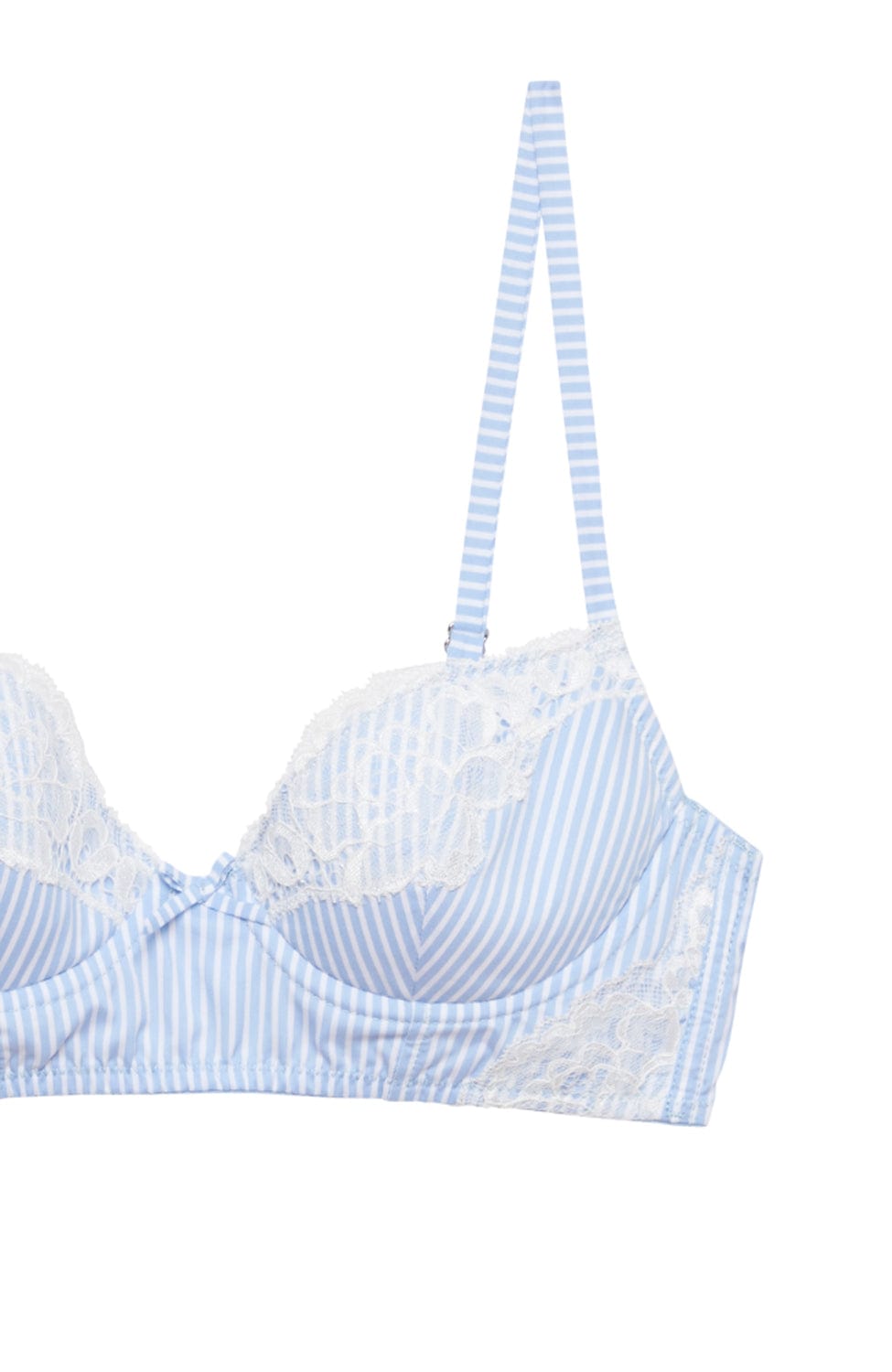 Sheer Lingerie Fleur du Mal Bras Poplin and Lace Demi Bra