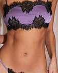 Sheer Lingerie Fleur du Mal Bras Silk and Lace Bandeau Top