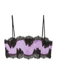 Sheer Lingerie Fleur du Mal Bras Purple Haze / 2302 / XS Silk and Lace Bandeau Top