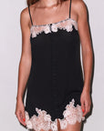 Sheer Lingerie Fleur Du Mal Loungewear Juliet Lace Button slip