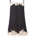 Sheer Lingerie Fleur Du Mal Loungewear Black / XS Juliet Lace Button slip