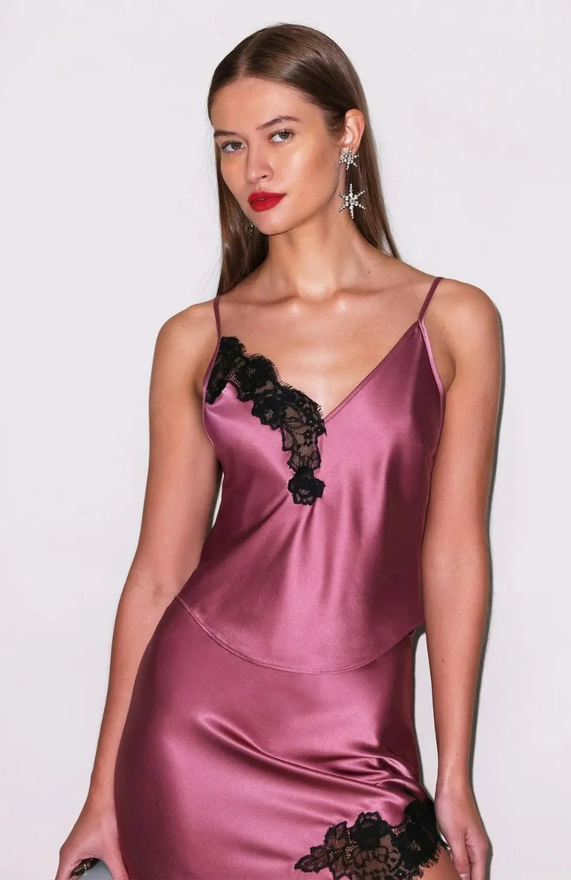 Sheer Lingerie Fleur Du Mal Loungewear Juliet Lace Cami