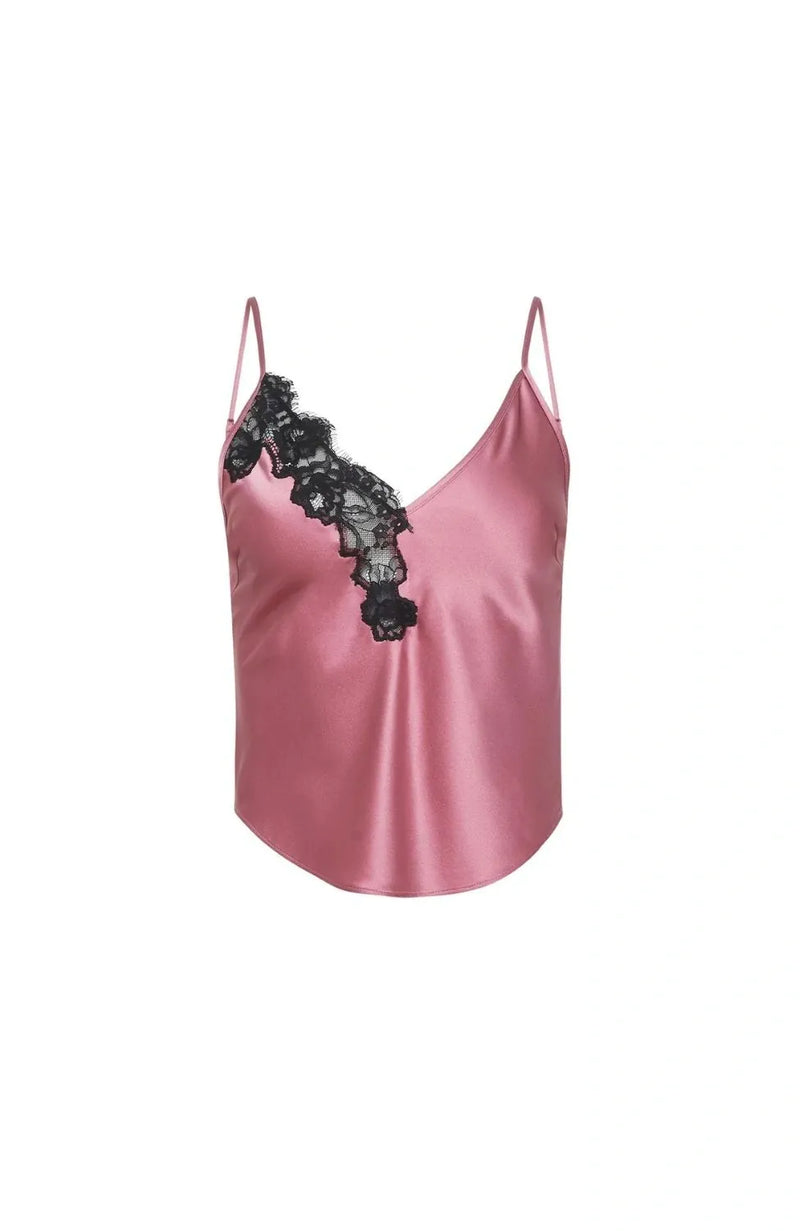 Sheer Lingerie Fleur Du Mal Loungewear Juliet Lace Cami