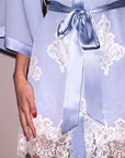 Sheer Lingerie Fleur Du Mal Loungewear Lace Applique Robe