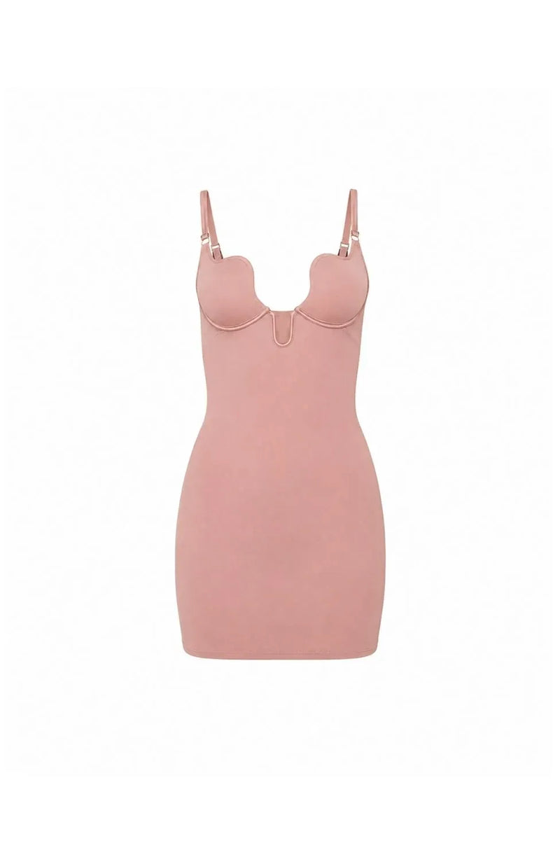 Sheer Lingerie Fleur Du Mal Loungewear Le Stretch Micro U-Plunge Mini Dress