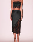 %shop_name_% Fleur Du Mal_Silk and Lace Bandeau Top _ Loungewear_