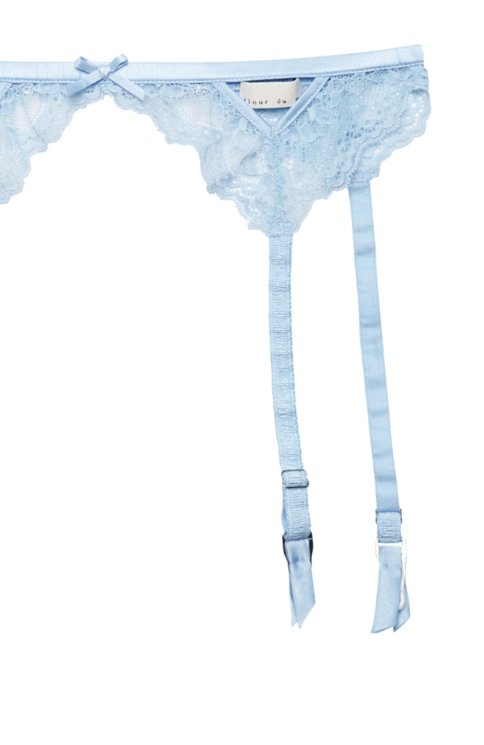 Sheer Lingerie Fleur du Mal Underwear Bianca Lace Garter Belt