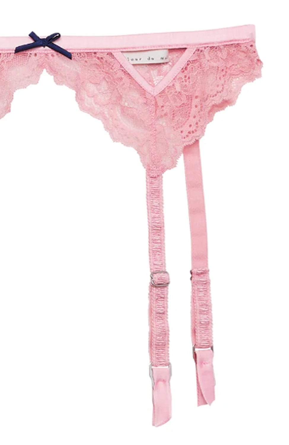Sheer Lingerie Fleur Du Mal Underwear Bianca Lace Garter Belt