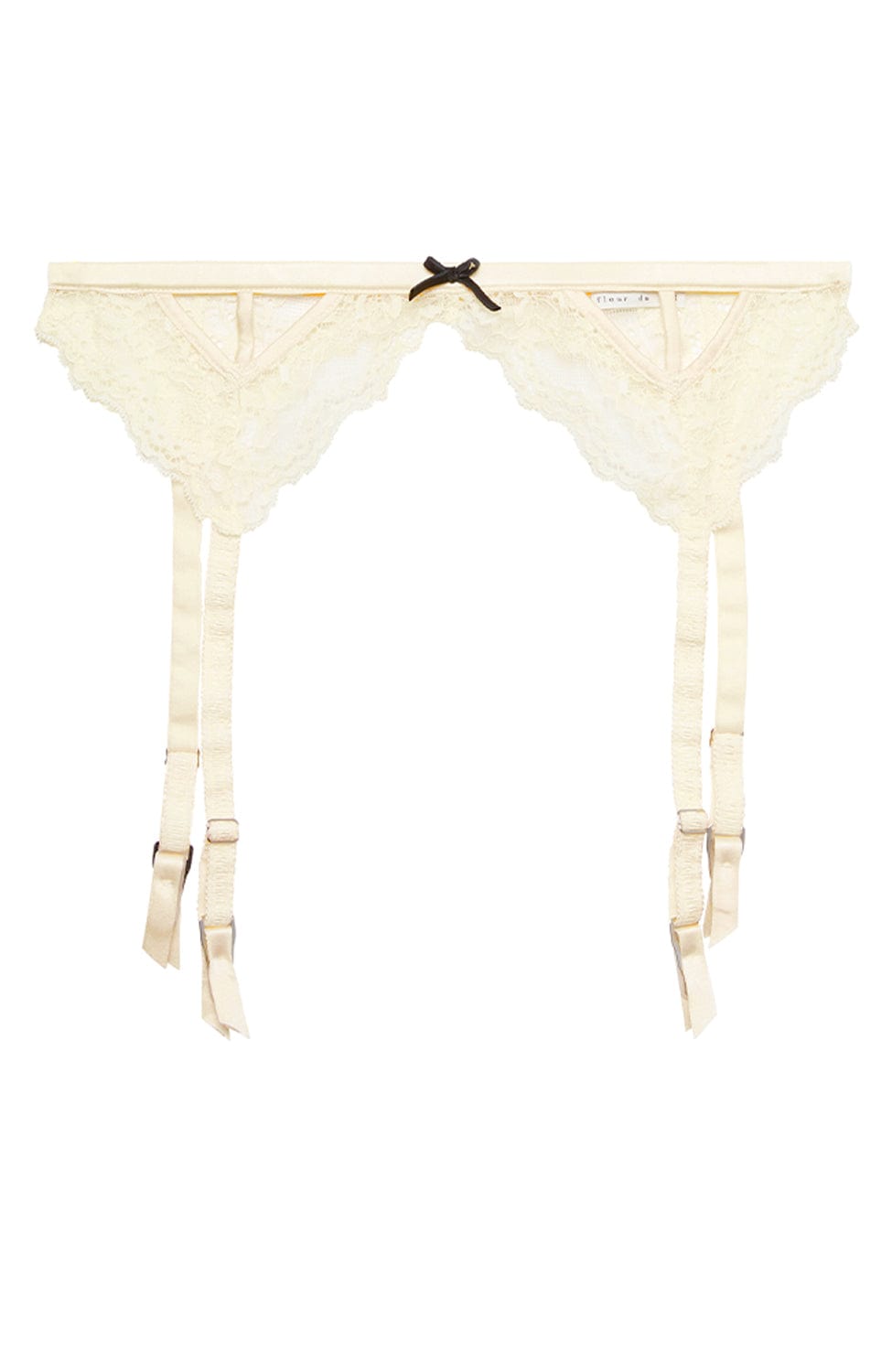 Sheer Lingerie Fleur du Mal Underwear Daffodil Dream / 2501 / 1 Bianca Lace Garter Belt