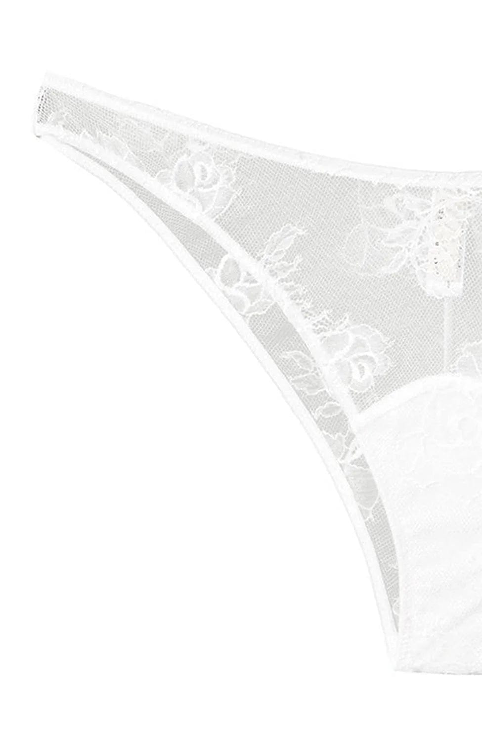 Sheer Lingerie Fleur du Mal Underwear Bouquet Lace Cheeky