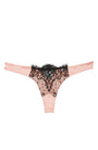 Sheer Lingerie Fleur du Mal Underwear Bleached Apricot / 2402 / 1 Iris Lace Thong
