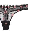 Sheer Lingerie Fleur du Mal Underwear Rose and Vine Embroidery Thong
