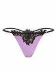 Sheer Lingerie Fleur du Mal Underwear Purple Haze / 2302 / 0 Silk and Lace V String