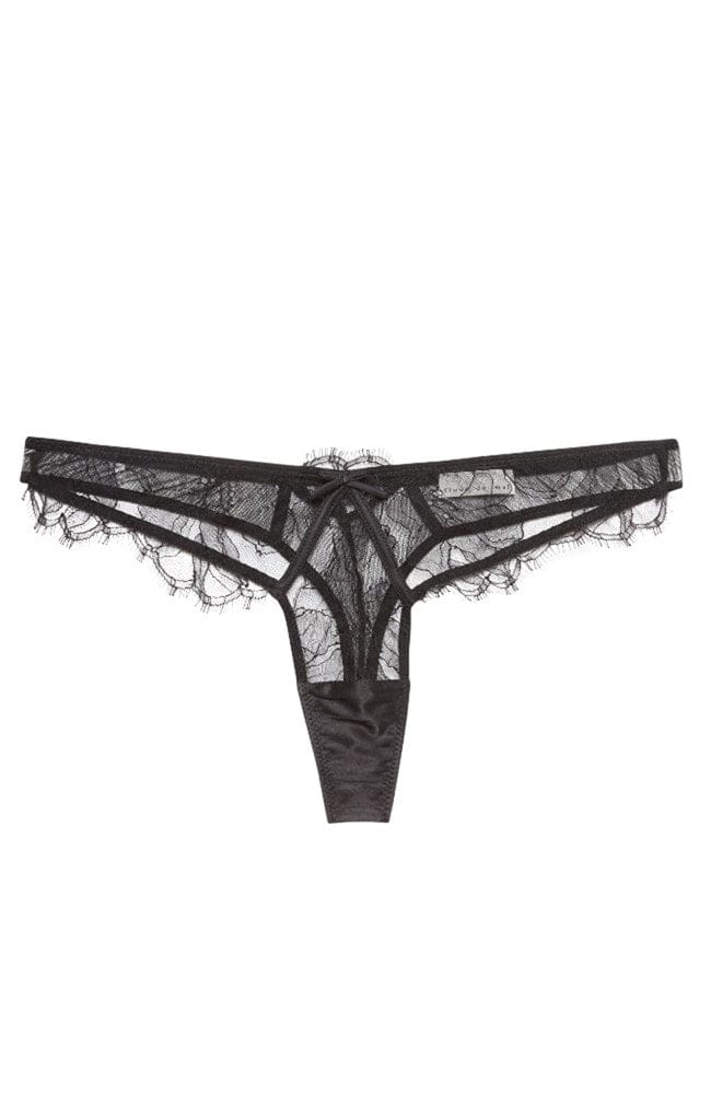 Sheer Lingerie Fleur du Mal Underwear Black / 2501 / 1 Sophia Lace Thong