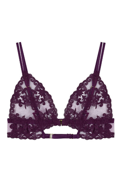 Sheer Lingerie Fleur Of England Bras Amethyst / S Cecilia Boudoir Bra