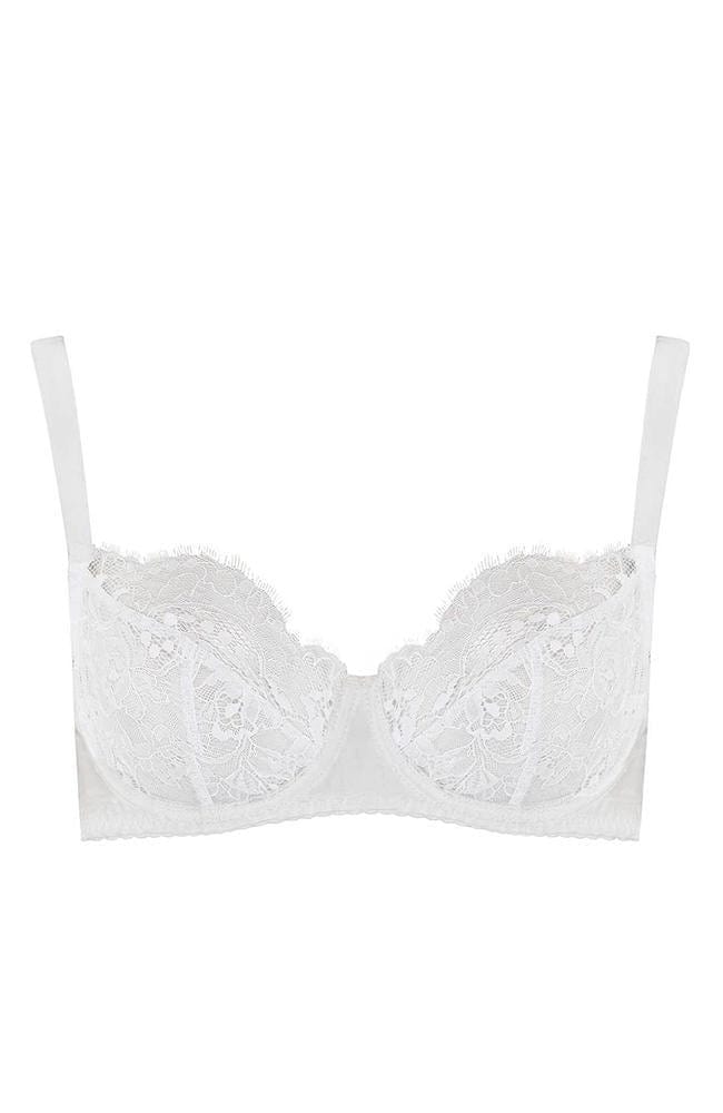 Sheer Lingerie Fleur of England Bras White / 1001 / 38A Signature Lace Balcony Bra