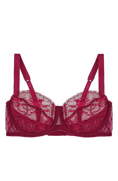 Sheer Lingerie Fleur Of England Bras Red / 32B Simone Balcony Bra