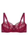 Sheer Lingerie Fleur Of England Bras Red / 32B Simone Balcony Bra