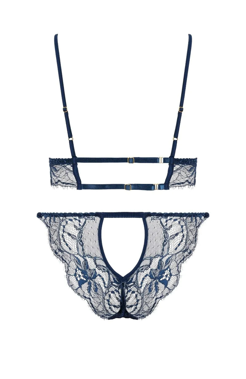 Sheer Lingerie Fleur of England Lingerie Sets Bea Boudoir Bra and Ouvert Brief Set