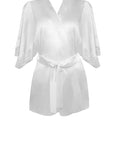 Sheer Lingerie Fleur of England Loungewear White / 1001 / O/S Signature Lace Silk Robe