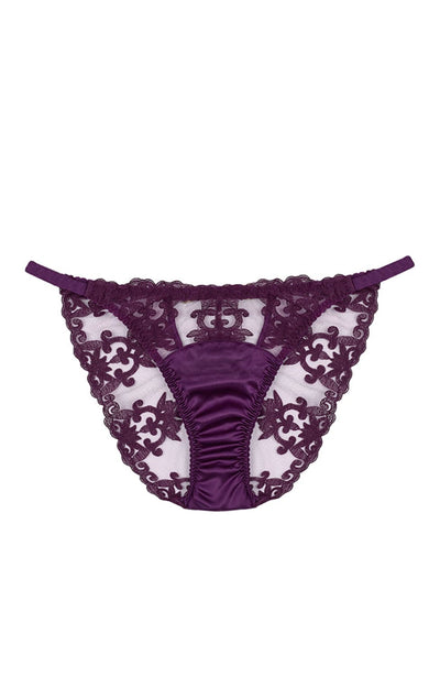 Sheer Lingerie Fleur Of England Underwear Amethyst / XS Cecilia Ouvert Brief