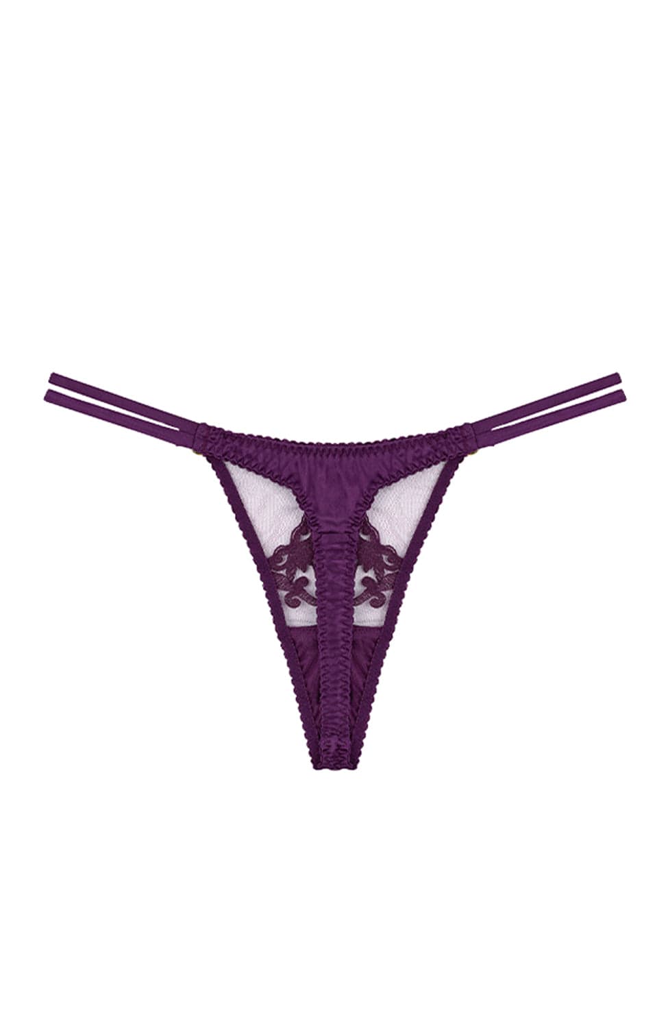 Sheer Lingerie Fleur Of England Underwear Cecilia Strap Thong