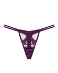 Sheer Lingerie Fleur Of England Underwear Amethyst / XS Cecilia Strap Thong