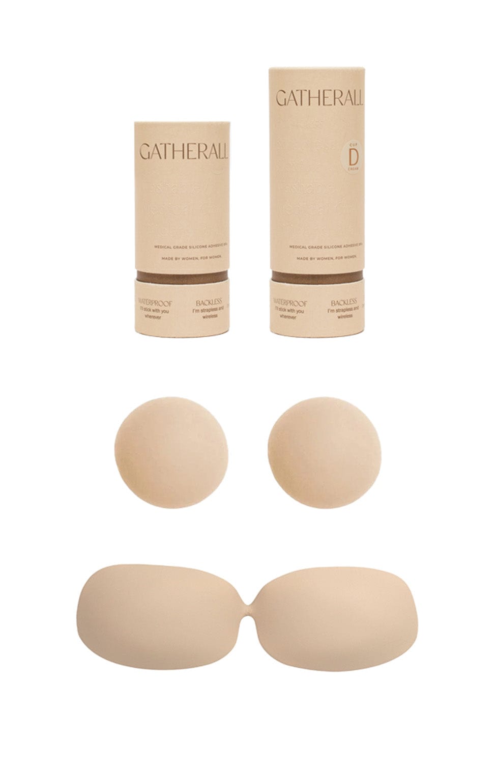 Sheer Lingerie Gatherall Adhesive Bras Gatherall Adhesive Bra and Nippies Bundle Set