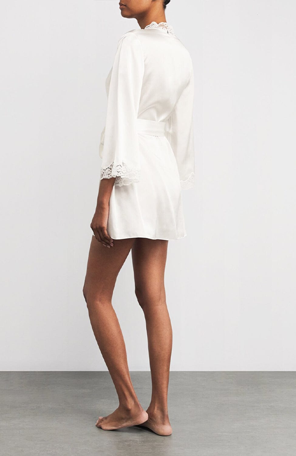 Sheer Lingerie Gilda & Pearl Loungewear In My Boudoir Short Robe