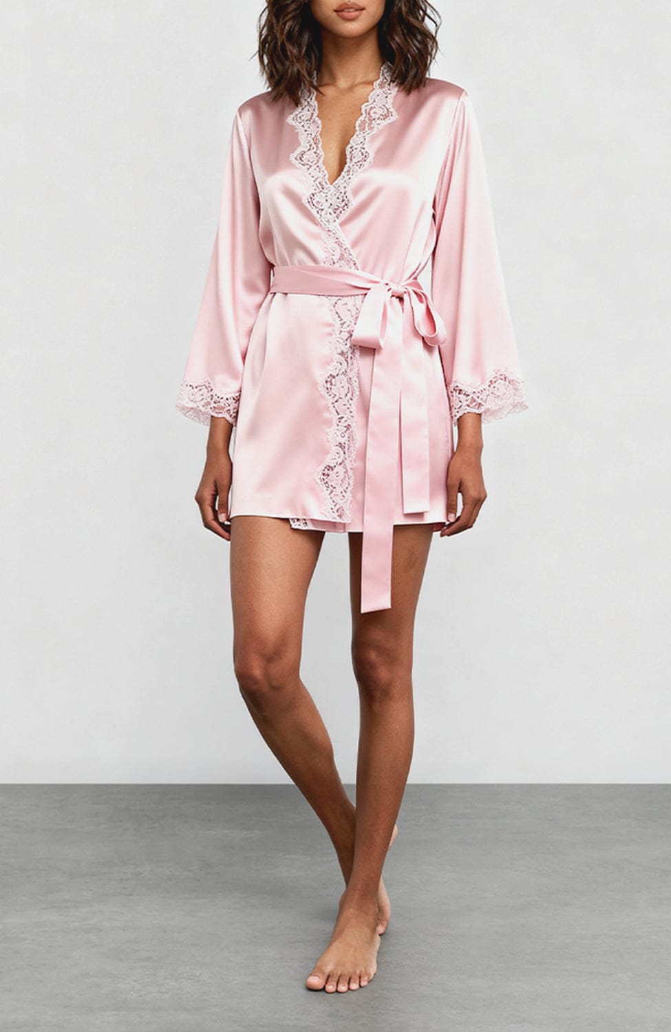 Sheer Lingerie Gilda & Pearl Loungewear In My Boudoir Short Robe